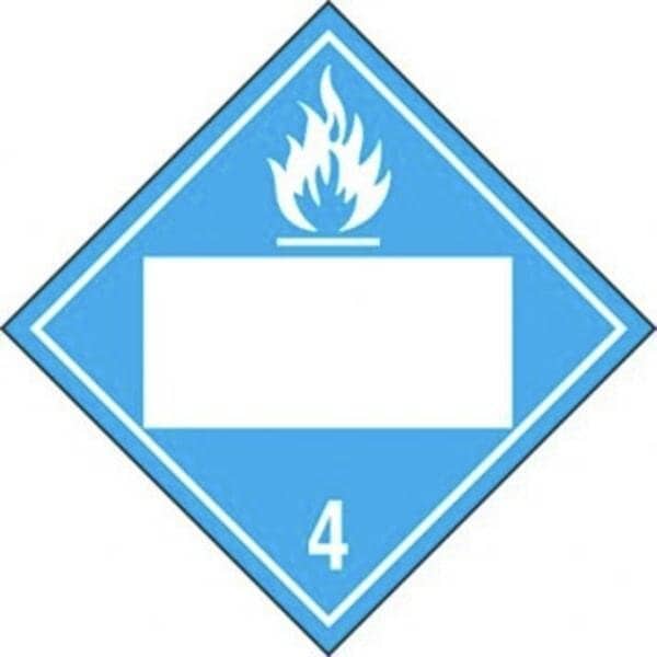 Accuform BLANK DOT PLACARD HAZARD CLASS 4 MPL4DG4BRM100 MPL4DG4BRM100 - main